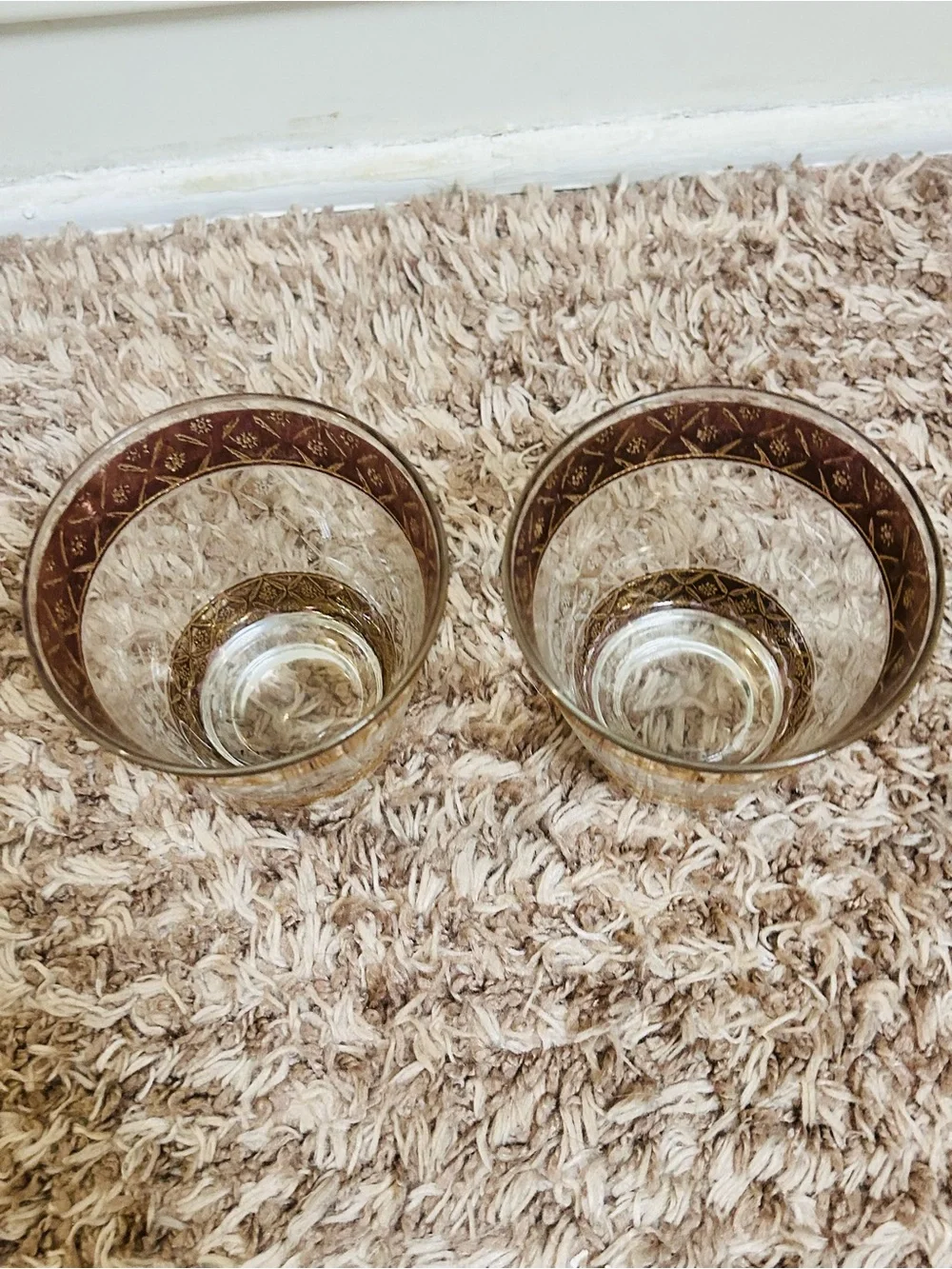 Culver Seintilla On The Rocks Glasses Set of 2 Vintage MCM